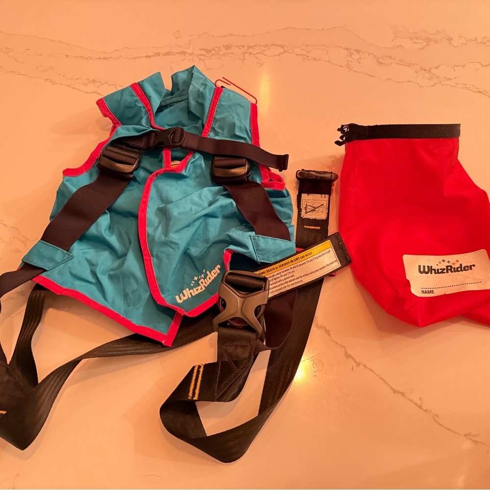 WhizRider Blue and Red Safety Harness